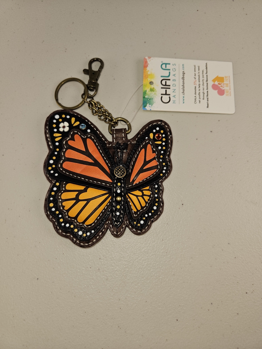 CHALA Garden Critter Collection Women's Decorative Key Fob/Coin Purse Accessory